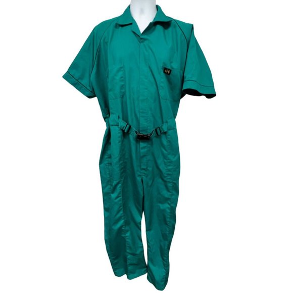 Para Suit | Other | Vintage Teal Para Suit Mens 48 R Coveralls Jumpsuit ...